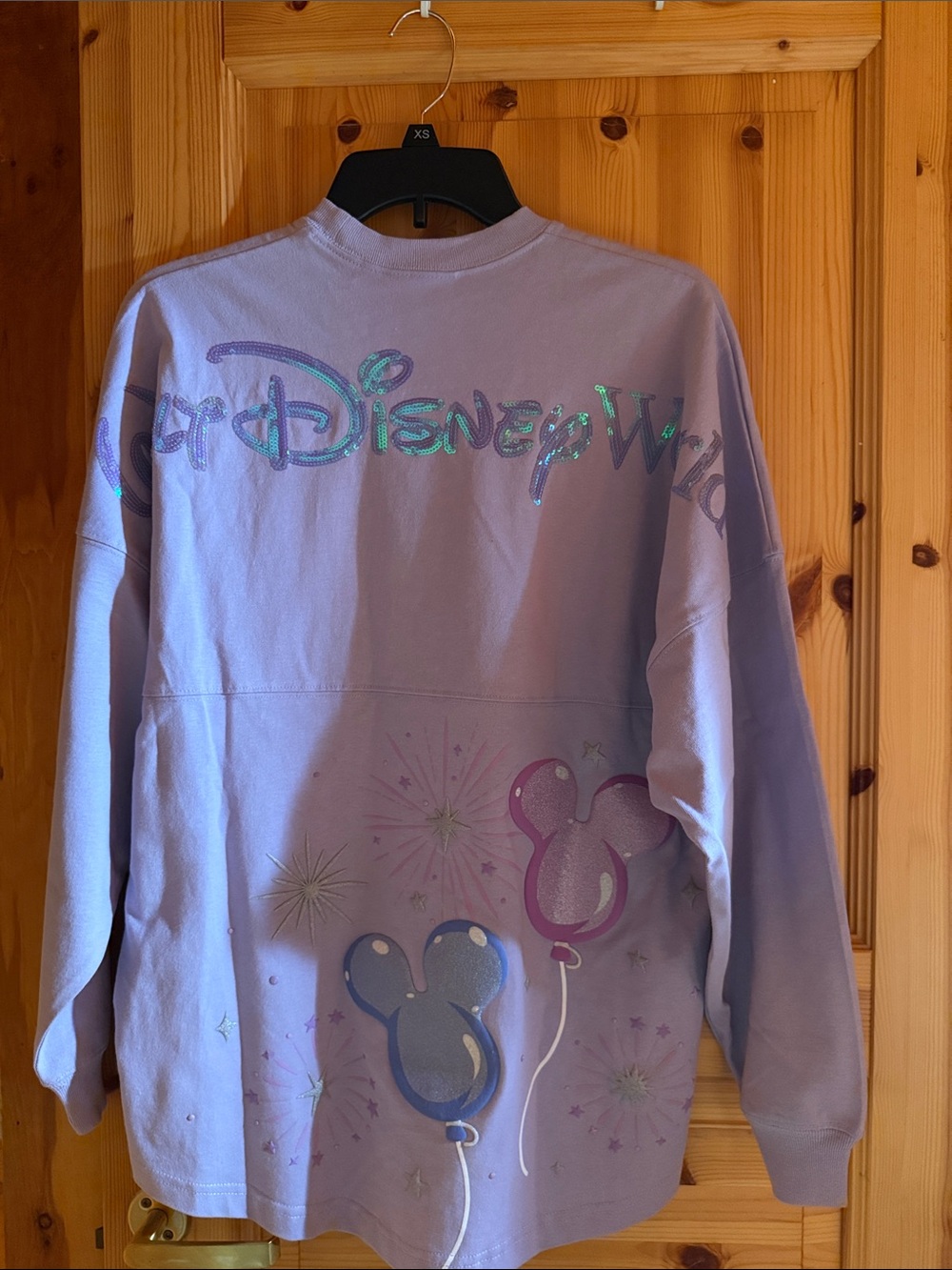Walt disney world Lavender balloon Iridescent Graphic Pullover Sweatshirt